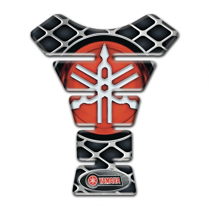 Yamaha Tank Pad Protector Large Grid design Base Classic Logo 