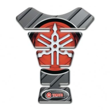Yamaha Tank Pad Motorbike High End Gray base Classic Red Logo 