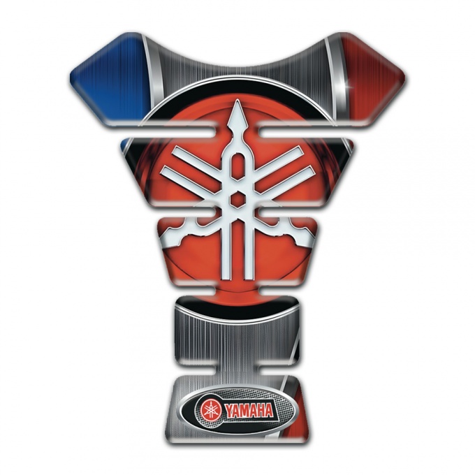 Yamaha Tank Guard Pads Classic Red Logo Motorcycle Style 