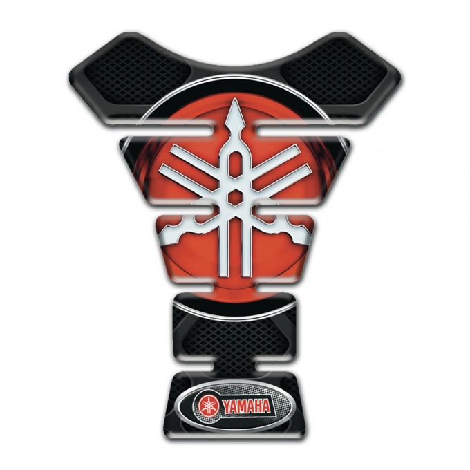 Yamaha Tank Fuse dark Background Style Red Big logo