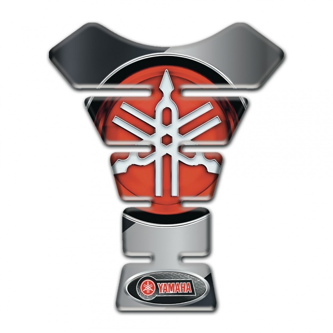 Yamaha Tank Pad Motorbike Clear Grey design Base Big Logo Style 