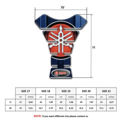 Yamaha Tank Pad Protector dark Blue edition with Red Big logo 
