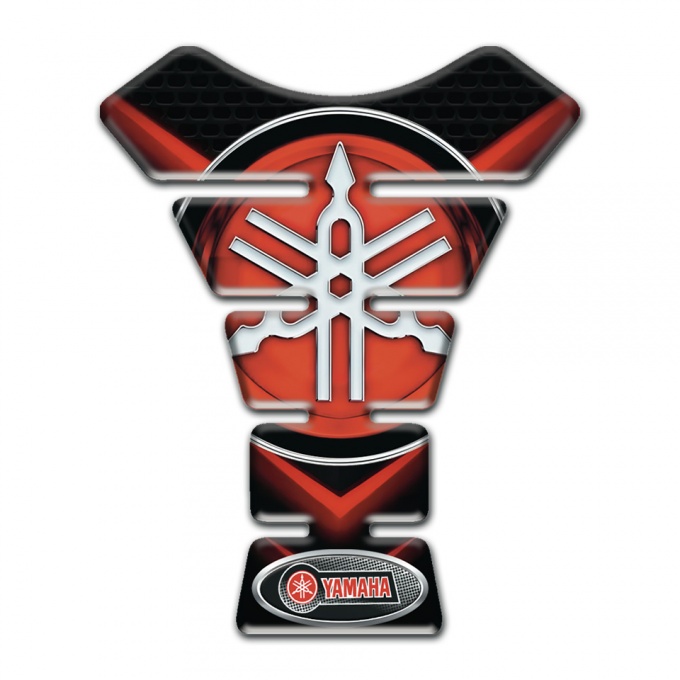 Yamaha Tank Pad Motorbike Red V Shape Lights base Classic Logo Style 