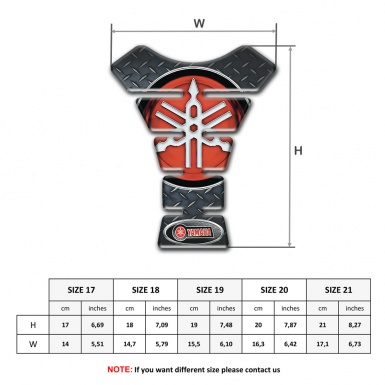 Yamaha Tank Pad Motorbike Routh Surface Effect Classic Big Logo