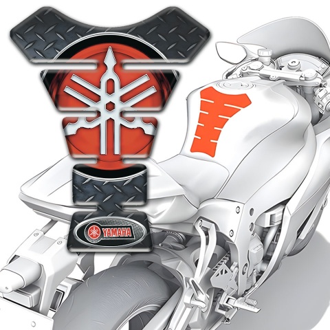 Yamaha Tank Pad Motorbike Routh Surface Effect Classic Big Logo