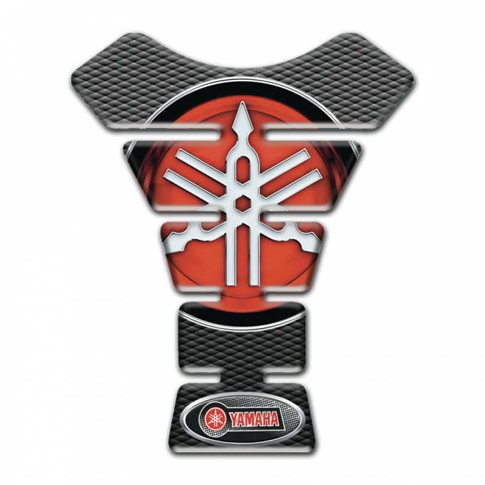 Yamaha Tank Protector Motorcycle Silicone Sticker Big Round Logo Design 