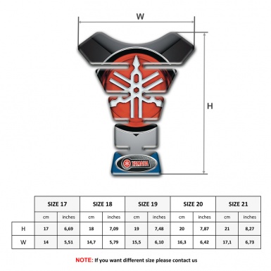Yamaha Tank Protector Stylish Print and Big logo style 