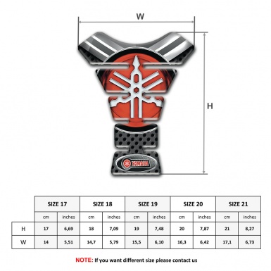 Yamaha Tank Pad Protector Anti Slip Sticker Big Logo Edition 