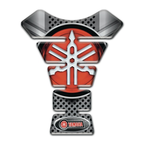 Yamaha Tank Pad Motorbike Perforated Gray surfece edition 