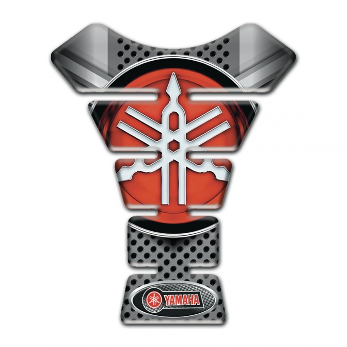 Yamaha Tank Pad Motorbike Perforated Gray surfece edition 