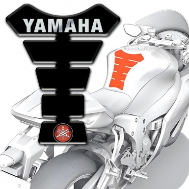 Yamaha Tank Fuse Black Edition Inscription Logo Style 