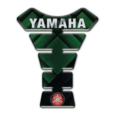 Yamaha Tank Pad Motorbike Dark Green Decoration base Inscription Logo Style 