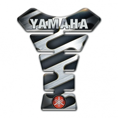 Yamaha Tank Guard Pads Grey Details Style with Logo Inscription