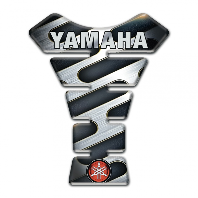 Yamaha Tank Guard Pads Grey Details Style with Logo Inscription
