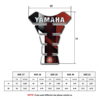 Yamaha Tank Pad Protector Stylish Model Design Small Logo 