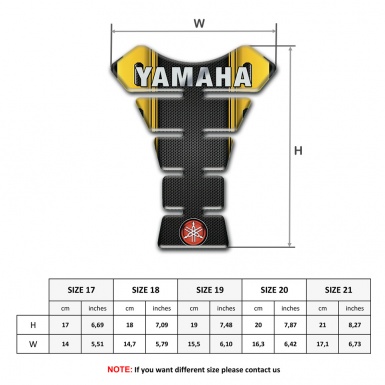 Yamaha Tank Pad Motorbike Logo Inscription Style High-Quality  Version 
