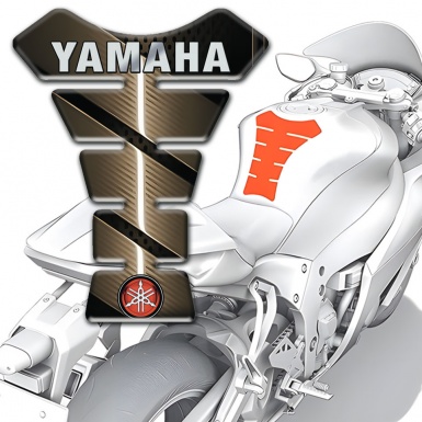 Yamaha Tank Fuse Anti Slip Sticker Bronze Edition 