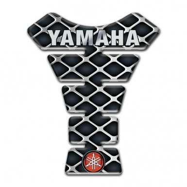 Yamaha Tank Pad Motorbike Large Grid base Effect Logo Inscription Style 