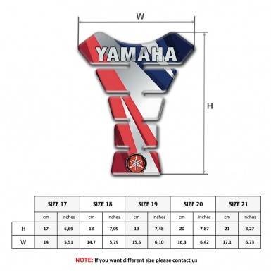 Yamaha Tank Fuse Pink Lines Motif Base Small Logo Style 