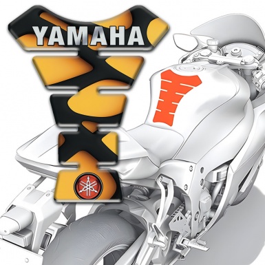 Yamaha Tank Pad Motorbike Amazing Two Tone Design 