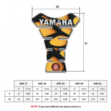 Yamaha Tank Pad Motorbike Amazing Two Tone Design 