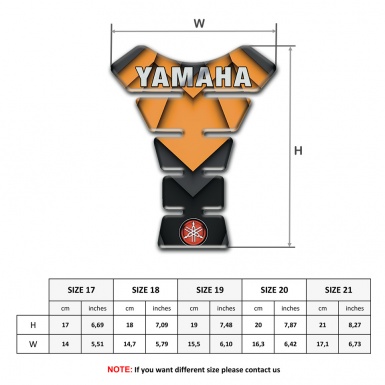 Yamaha Tank Guard Pads Stylish Base Label Logo 