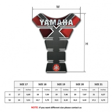Yamaha Tank Pad Protector Unique Variant 