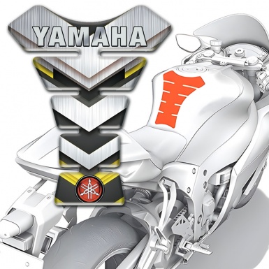 Yamaha Tank Pad Protector Silver V Shape Elements Edition 