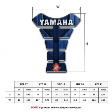 Yamaha Tank Protector dark Blue model 