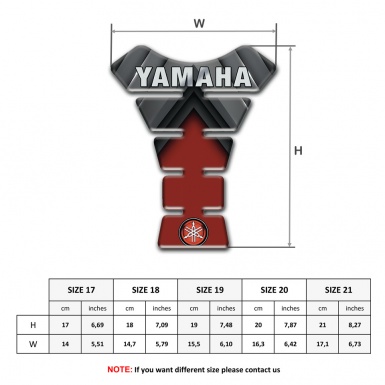 Yamaha Tank Guard Pads Silicone Sticker Unique Type 