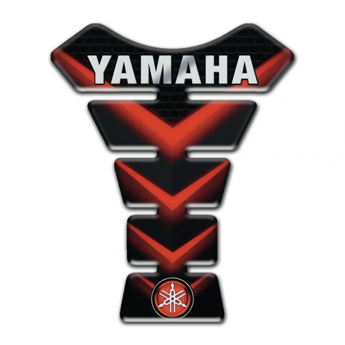 Yamaha  Tank Guard Pads Red V Shape Lights Edition