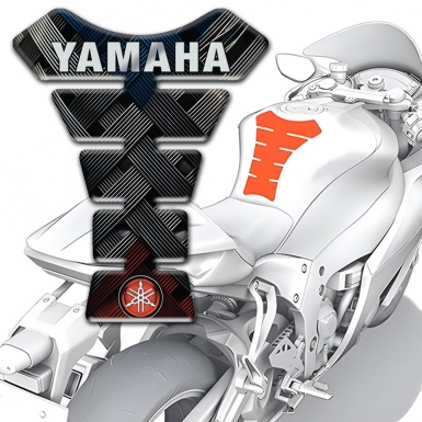 Yamaha Tank Guard Pads Crossed Belts Edition 