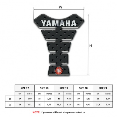 Yamaha Tank Fuse Anti Slip Sticker Perforated Edition 