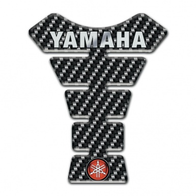 Yamaha Tank Protector Style Dark carbon Base Logo Inscription 