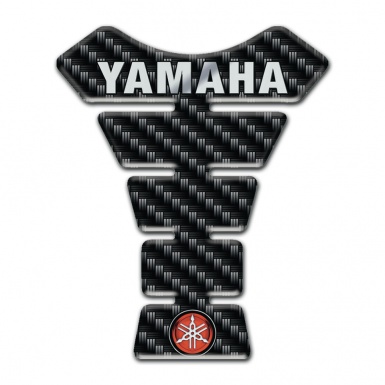 Yamaha Tank Guard Pads Black Carbon with Logo Inscription 