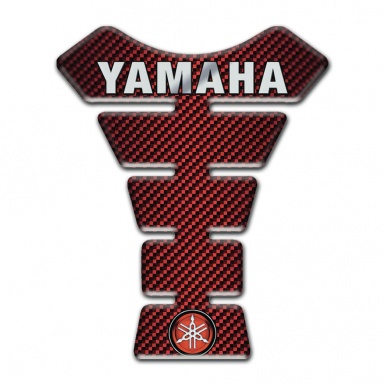 Yamaha Tank Pad Motorbike Red carbon model with Small Logo 