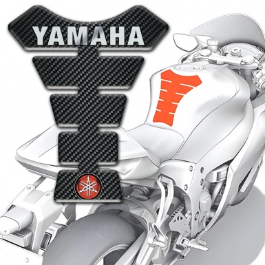 Yamaha Tank Protector Black Style Carbon with Small Logo 