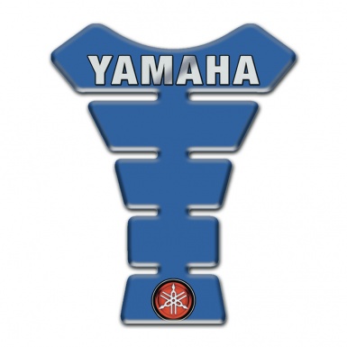 Yamaha Tank Pad Motorbike Blue Design Grey Logo 