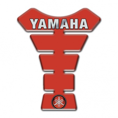 Yamaha Tank Protector Red Design Gray Logo 