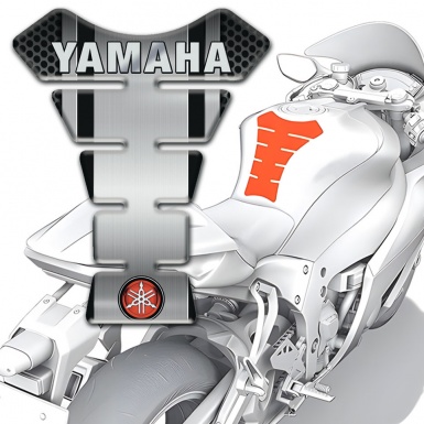 Yamaha Tank Protector Center Grey Decoration Small Logo 