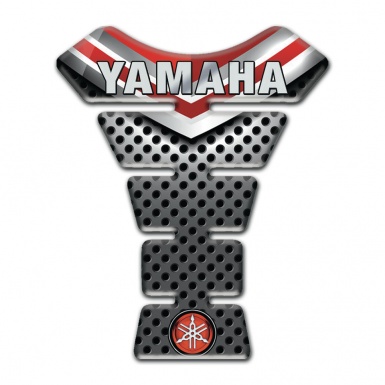 Yamaha Tank Pad Motorbike High-Quality Silicone Sticker with Gray Logo Inscription