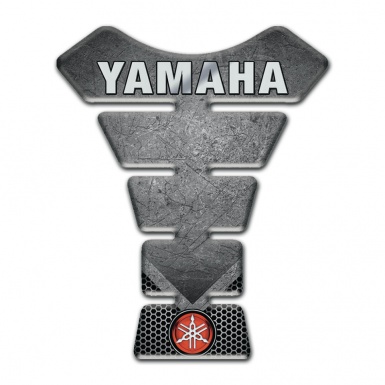 Yamaha  Tank Guard Pads Scratched stone Effect anD Gray Logo Inscription 