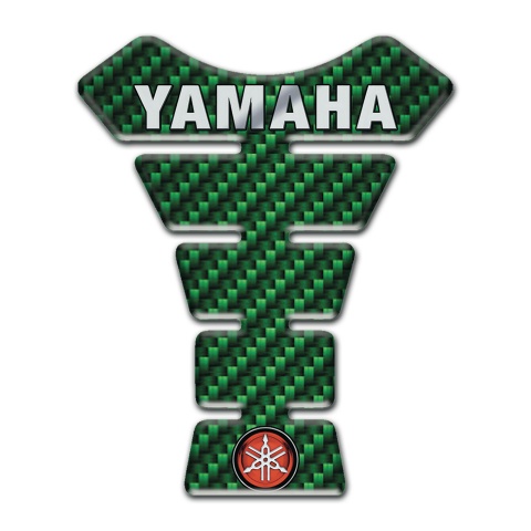 Yamaha Tank Pad Protector Green Carbon Model 