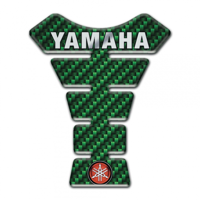 Yamaha Tank Pad Protector Green Carbon Model 