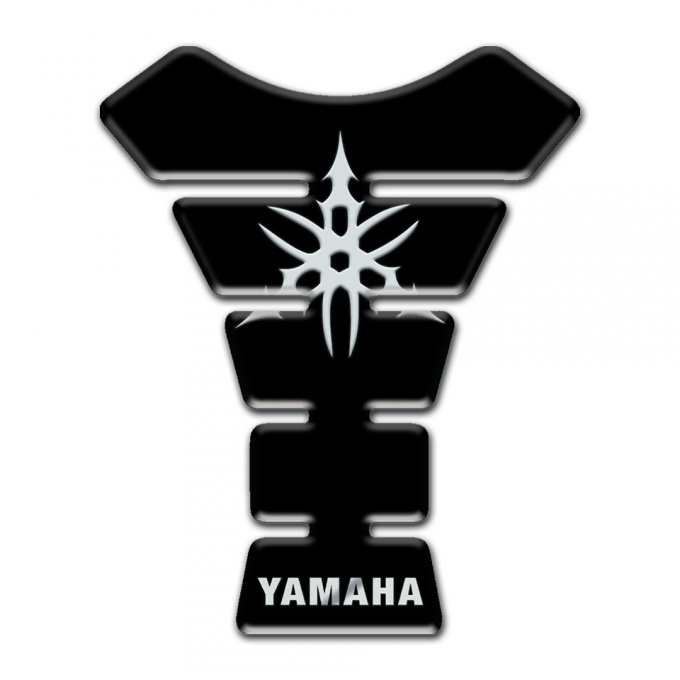 Yamaha Tank Fuse Black Design White Logo 