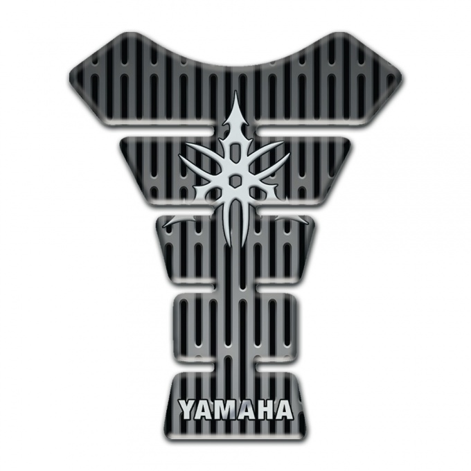 Yamaha Tank Protector Metal Ornament Base White Logo 