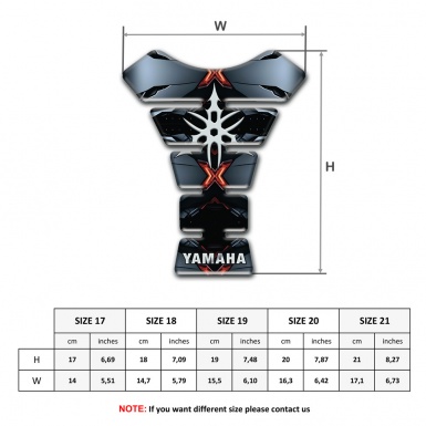 Yamaha Tank Pad Motorbike Center X Fire Design 