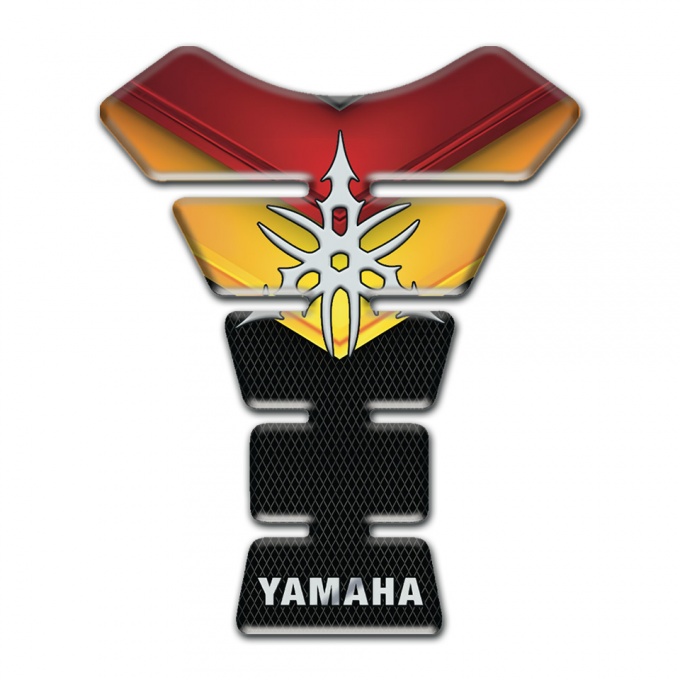 Yamaha Tank Pad Motorbike Stylish logo and Multicolored base style 