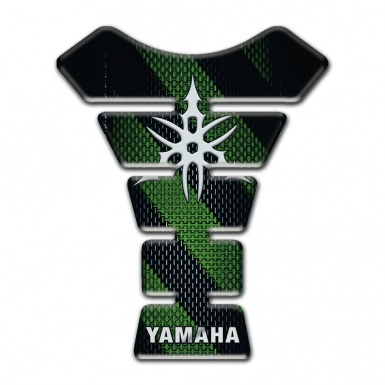 Yamaha Tank Protector Diagonal Green Bands Style 