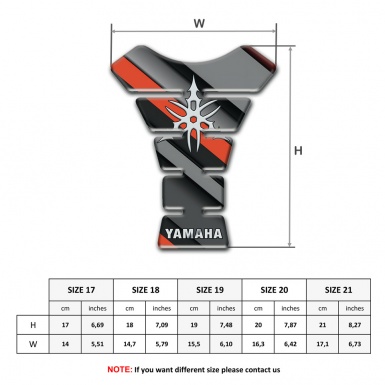 Yamaha Tank Guard Pads Diagonal patterns Version 